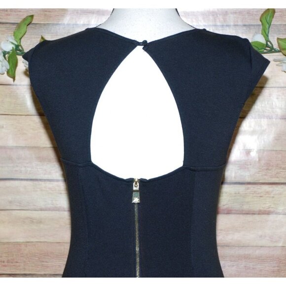 Kate Young Ladies Black Dress Size 2 Fit And Flare Back Zip Whimsy Goth - Picture 7 of 12